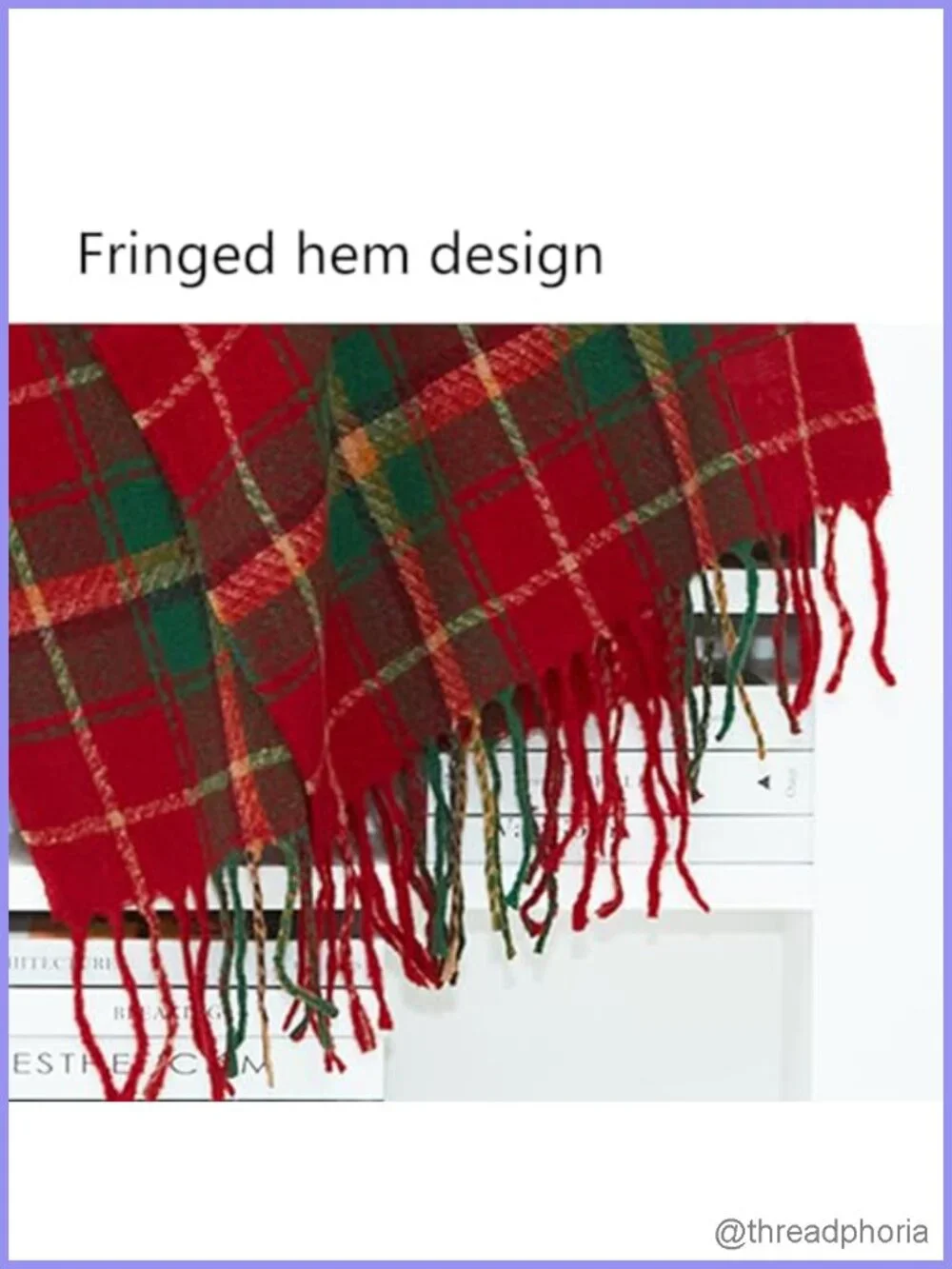 Cozy Plaid Cotton Scarf Shawl Wrap Long Large Winter Blanket Scarf
